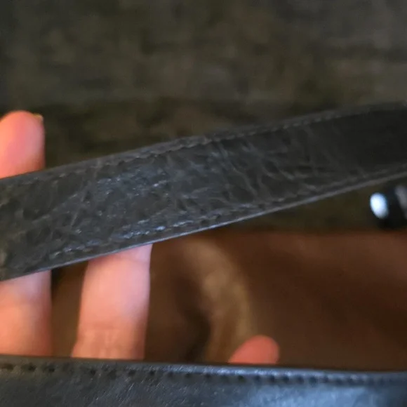 Plum Two-Tone Shoulder Bag – Brown & Black Faux Leather –approx 15x10x5 - Picture 6 of 10